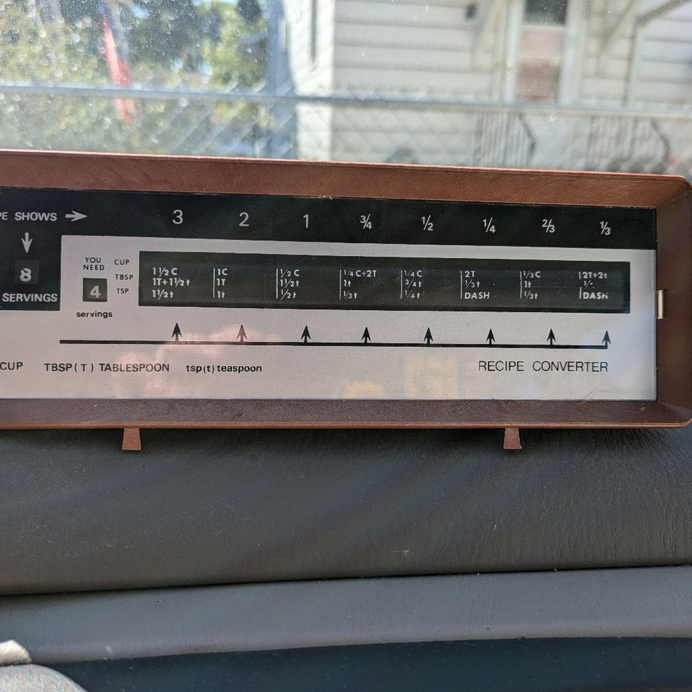 Vintage recipe converter with original box